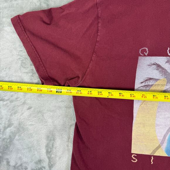 Quicksilver surfer surfboard red shirt men’s size XL y2k graphic shirt - Picture 6 of 7